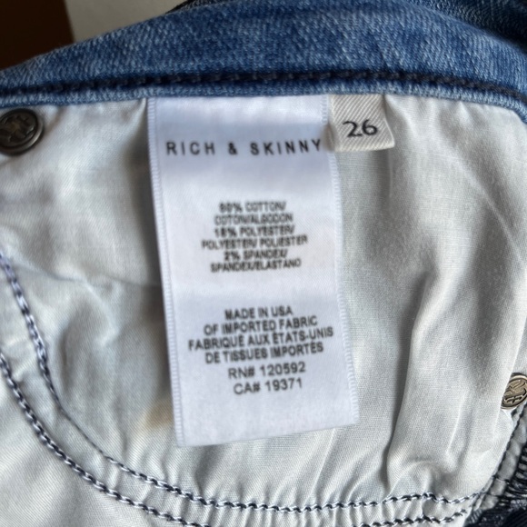 Rich & Skinny Women's Jeans sz 26 - Picture 6 of 6